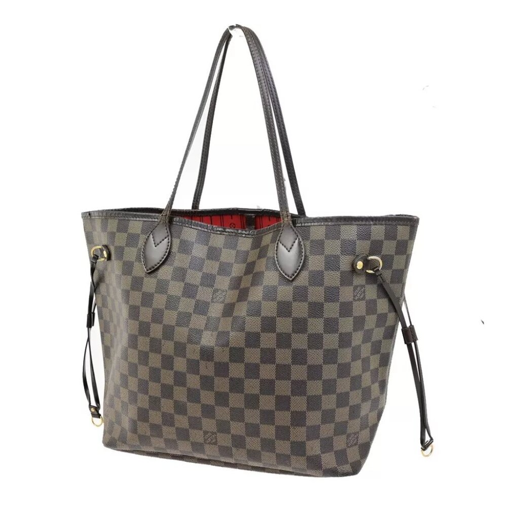 LOUIS VUITTON Neverfull MM Shoulder Bag Damier Ebene Leather BN N41358 17FB370